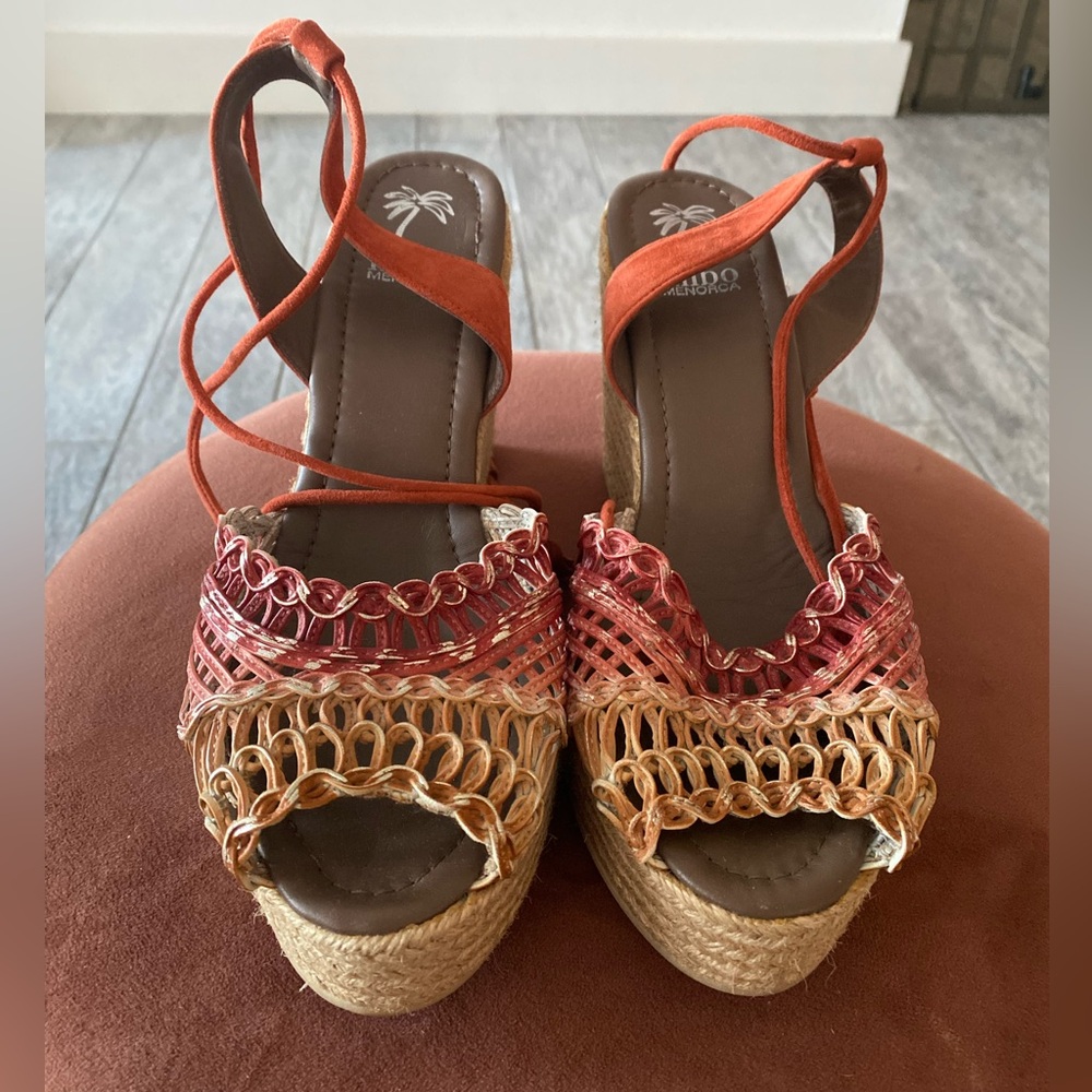 Handmade wedges from Spain, never worn.